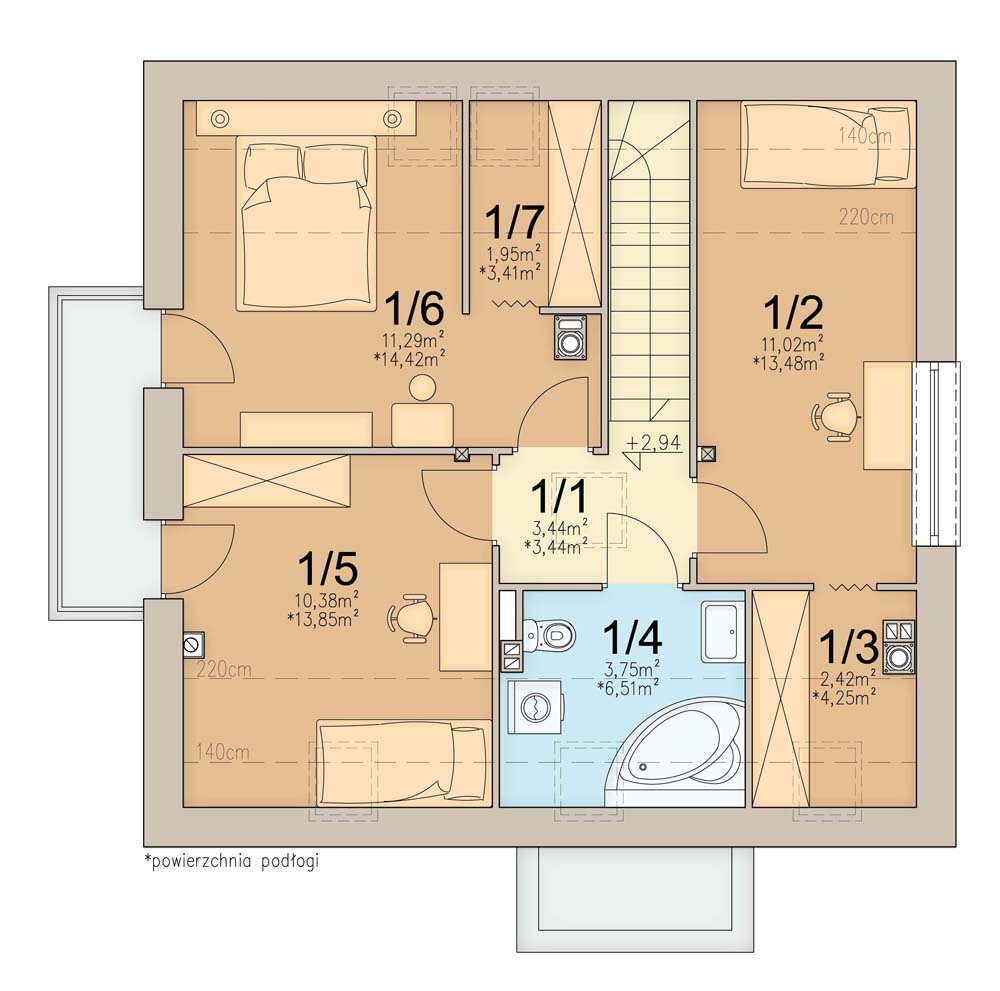 План мансарды