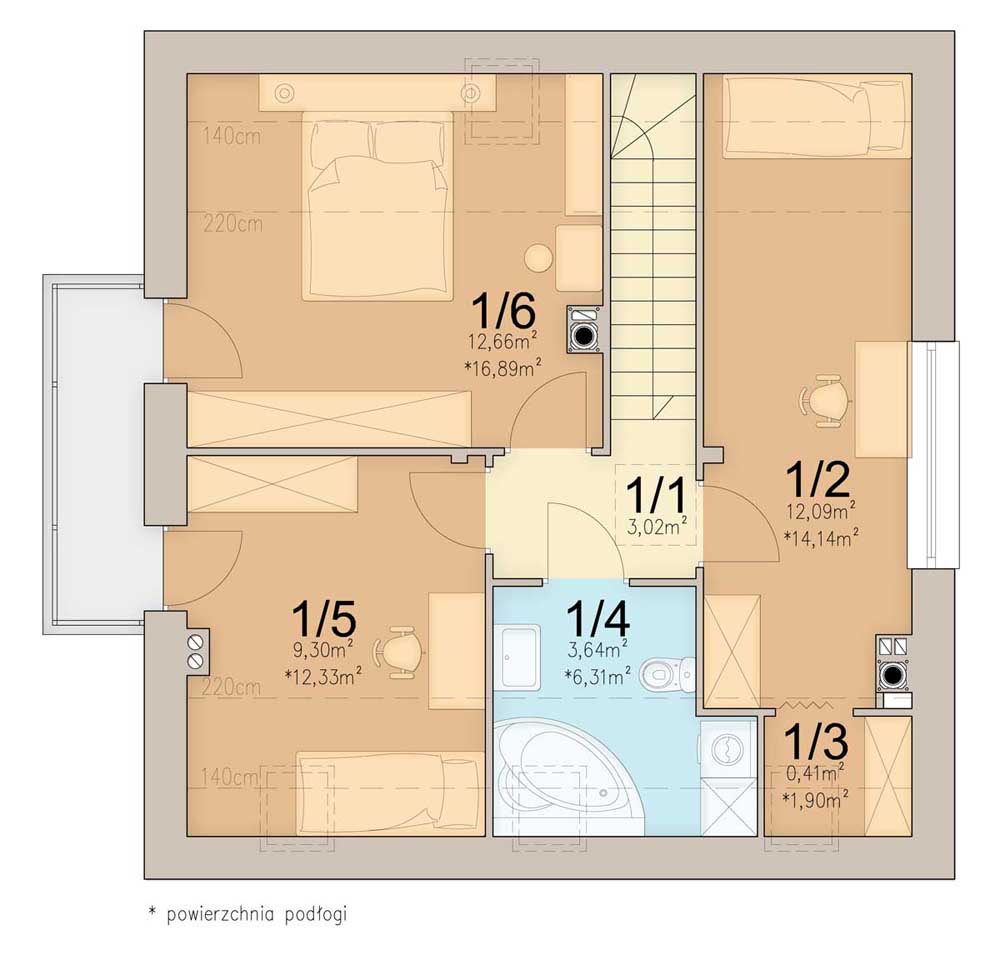 План мансарды