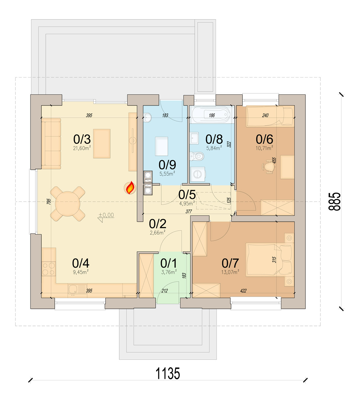 План первого этажа