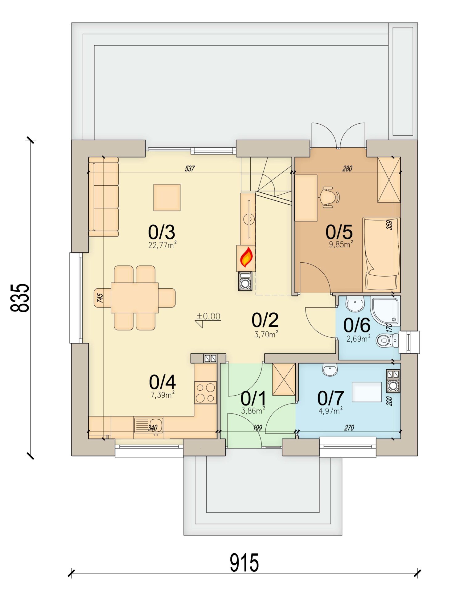 План первого этажа