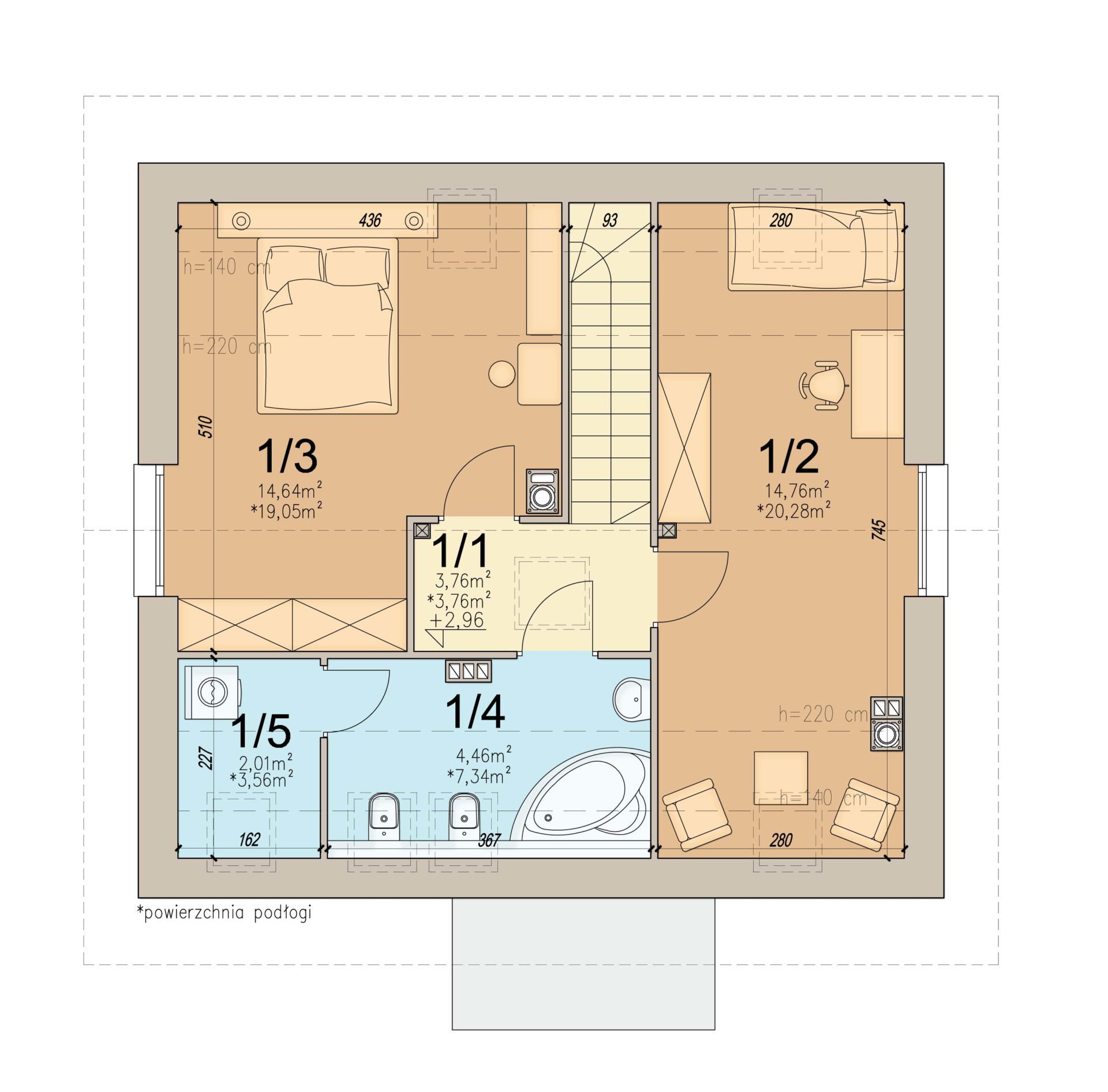 План мансарды