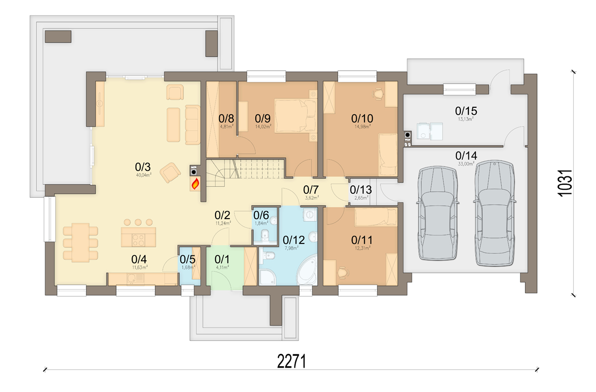 План первого этажа