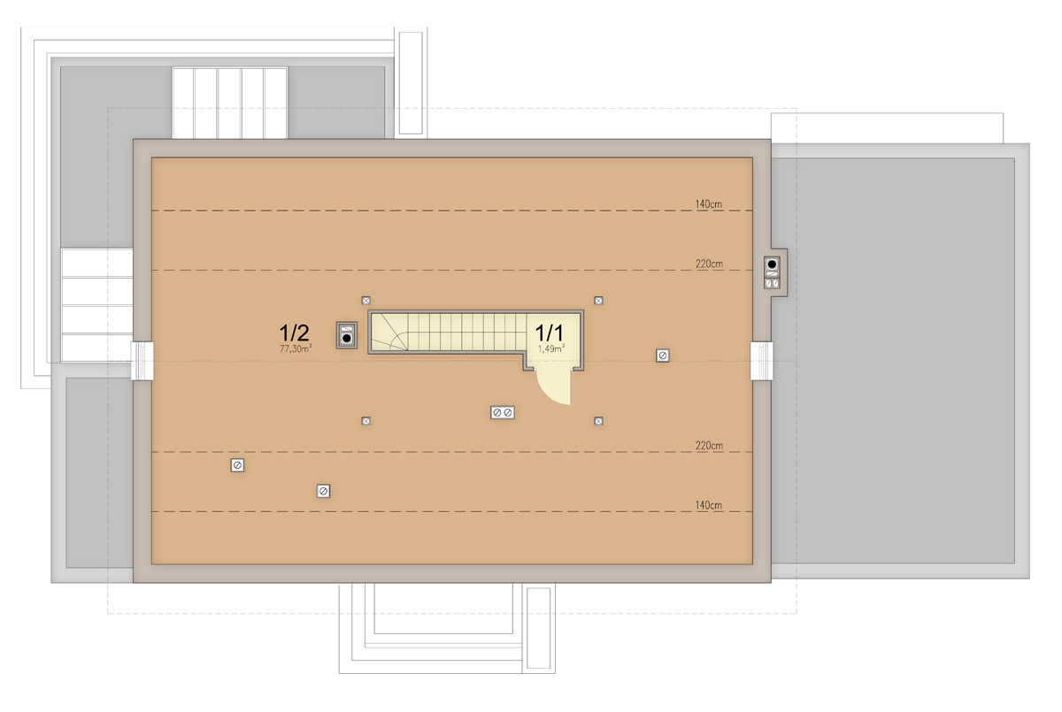 План мансарды