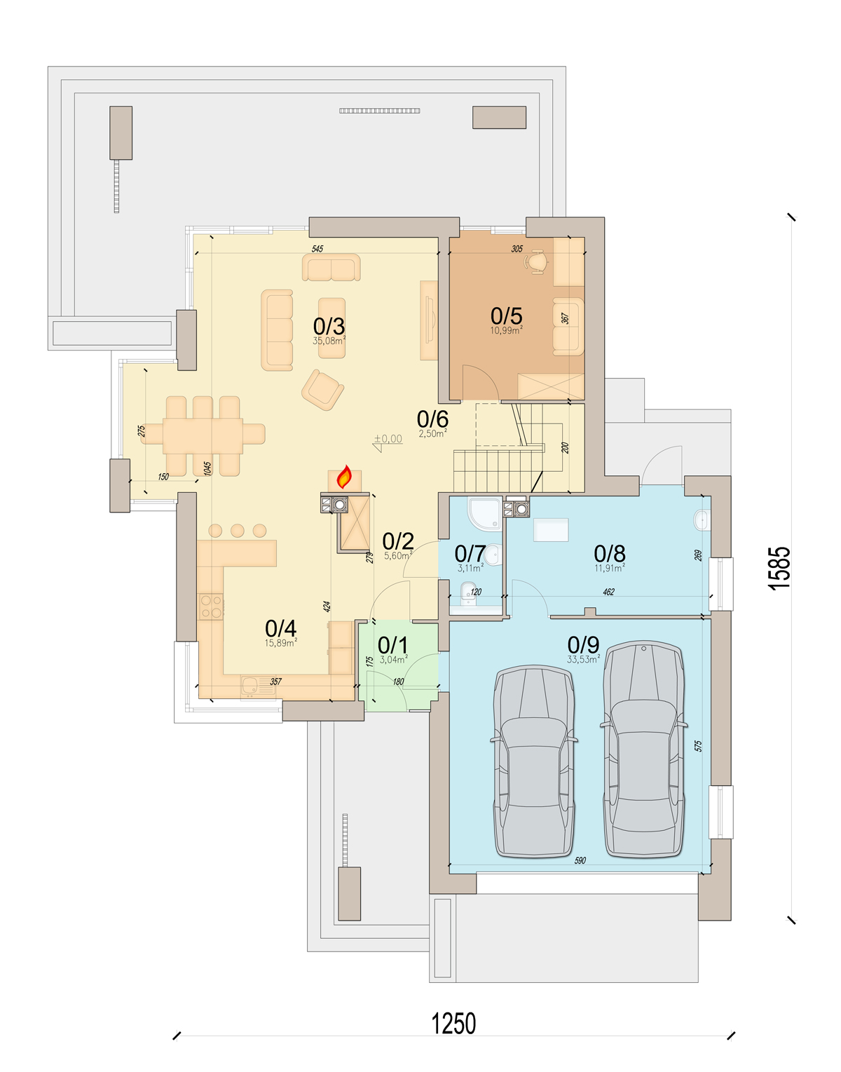 План первого этажа