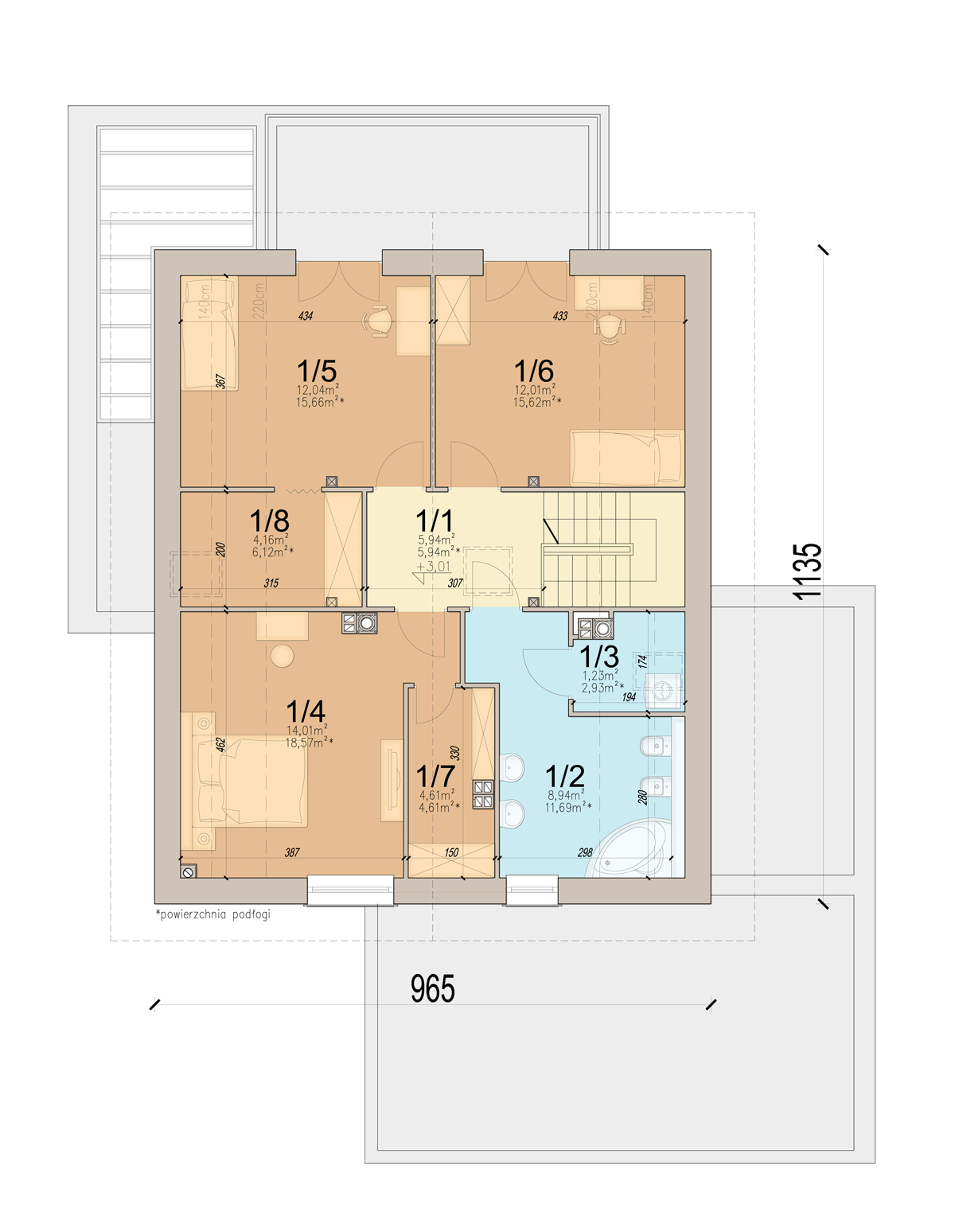 План мансарды