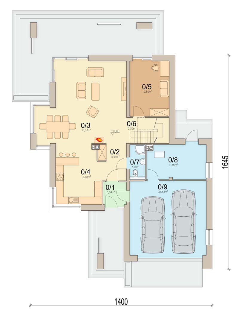 План первого этажа