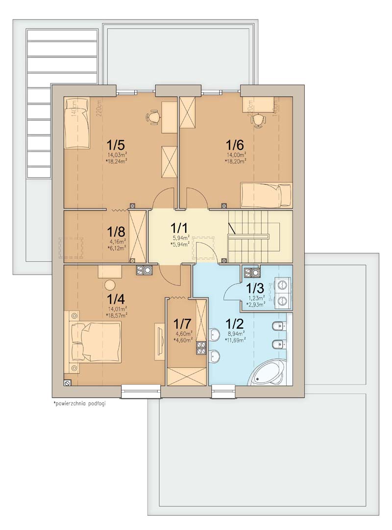 План мансарды