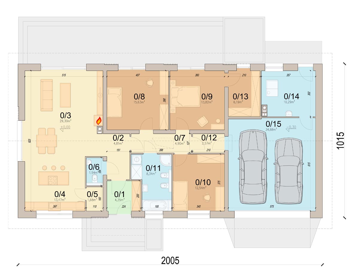 План первого этажа