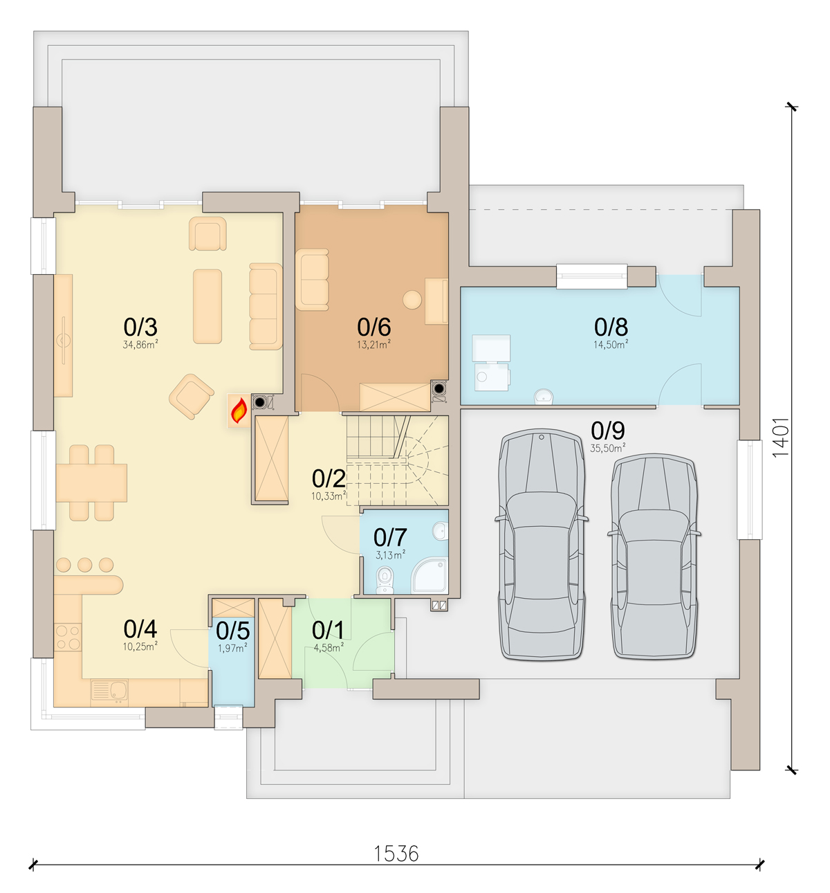 План первого этажа