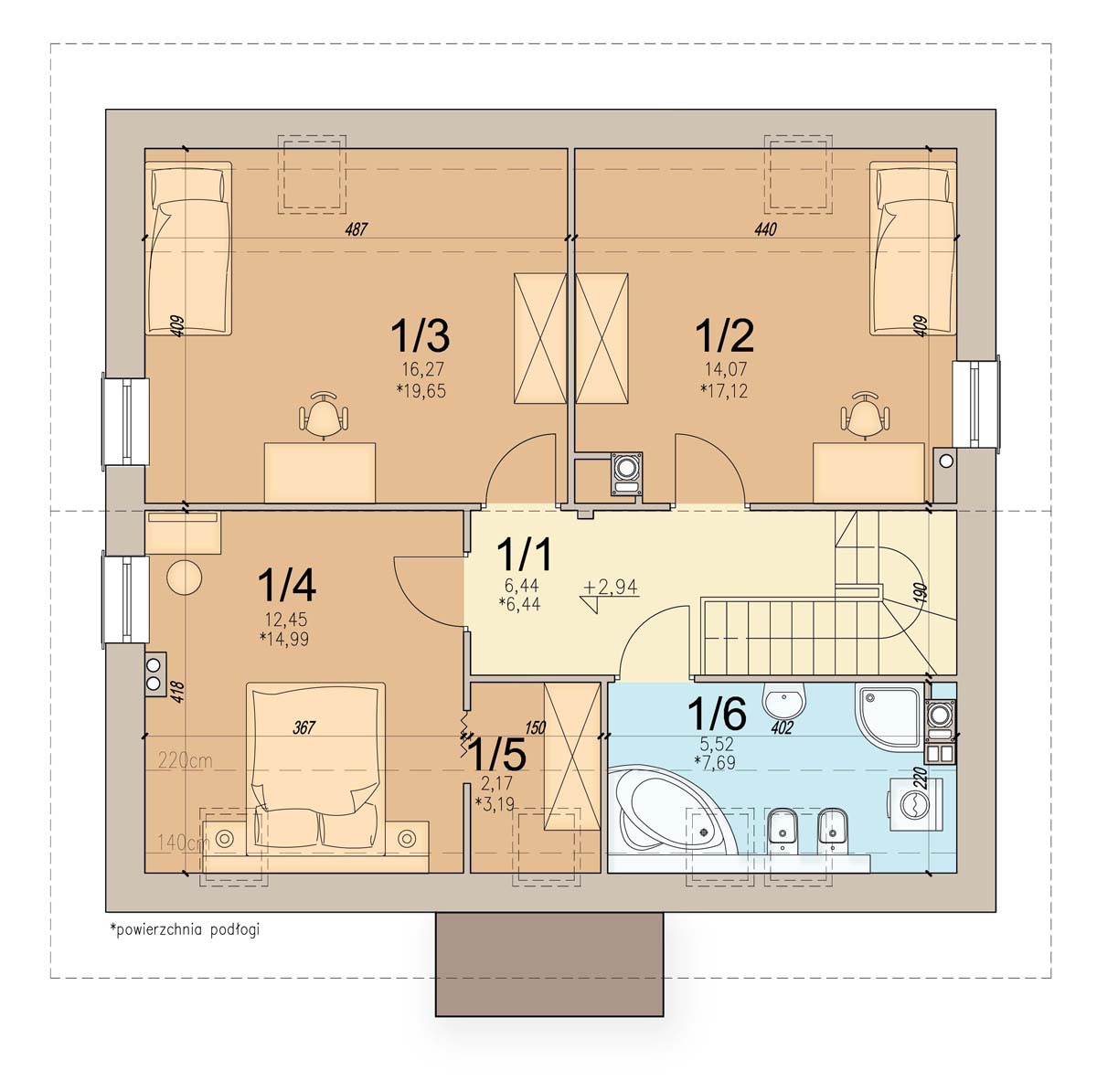 План мансарды