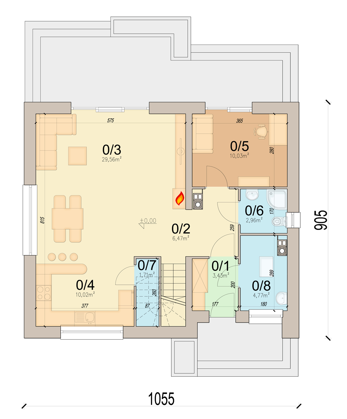 План первого этажа