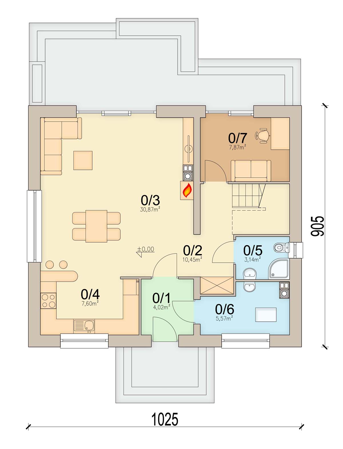 План первого этажа