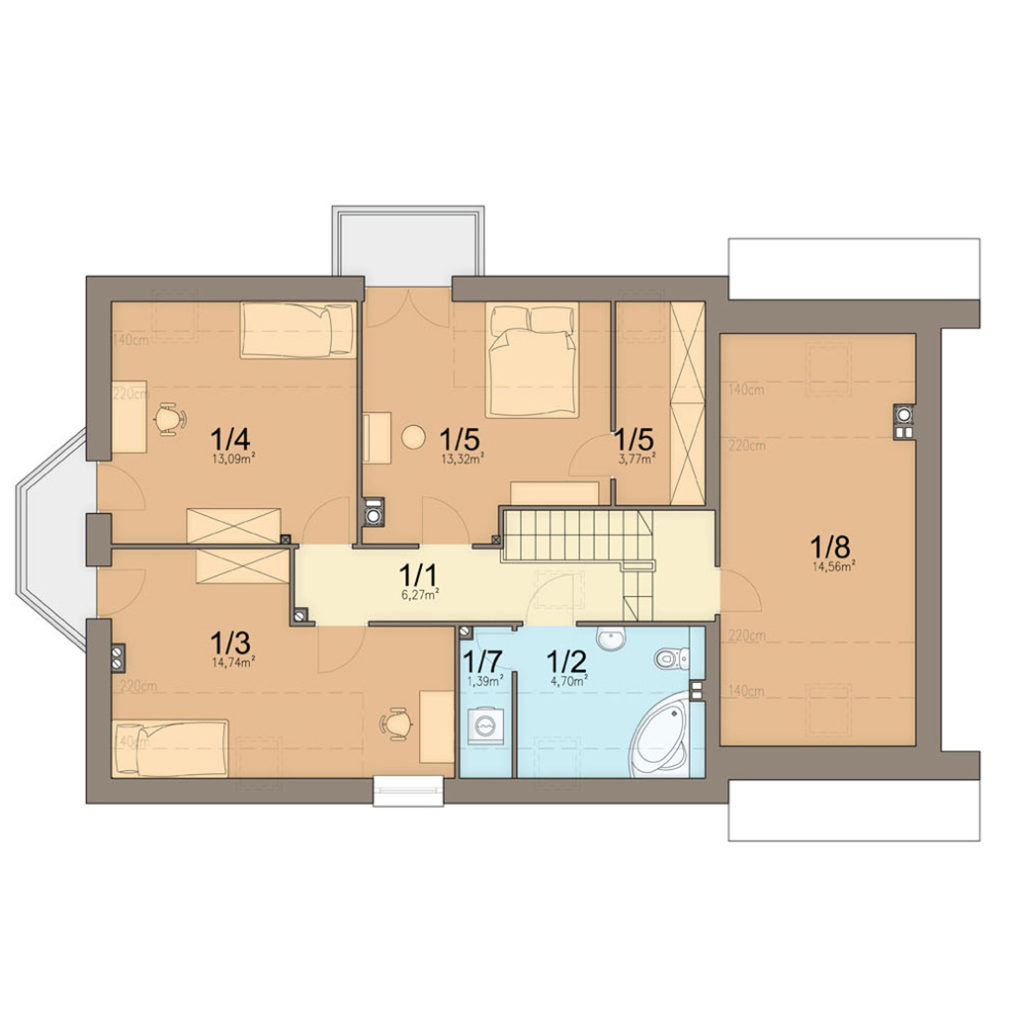 План мансарды