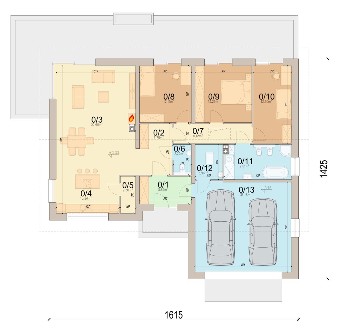 План первого этажа