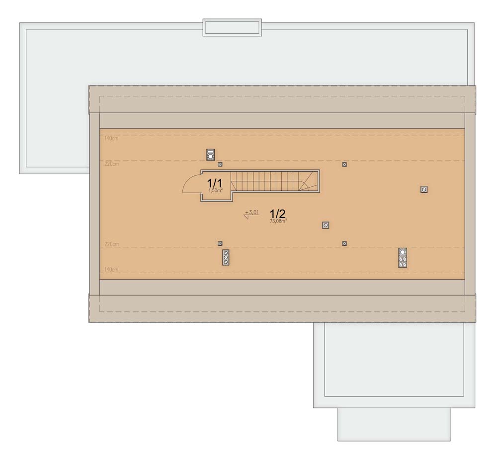 План мансарды