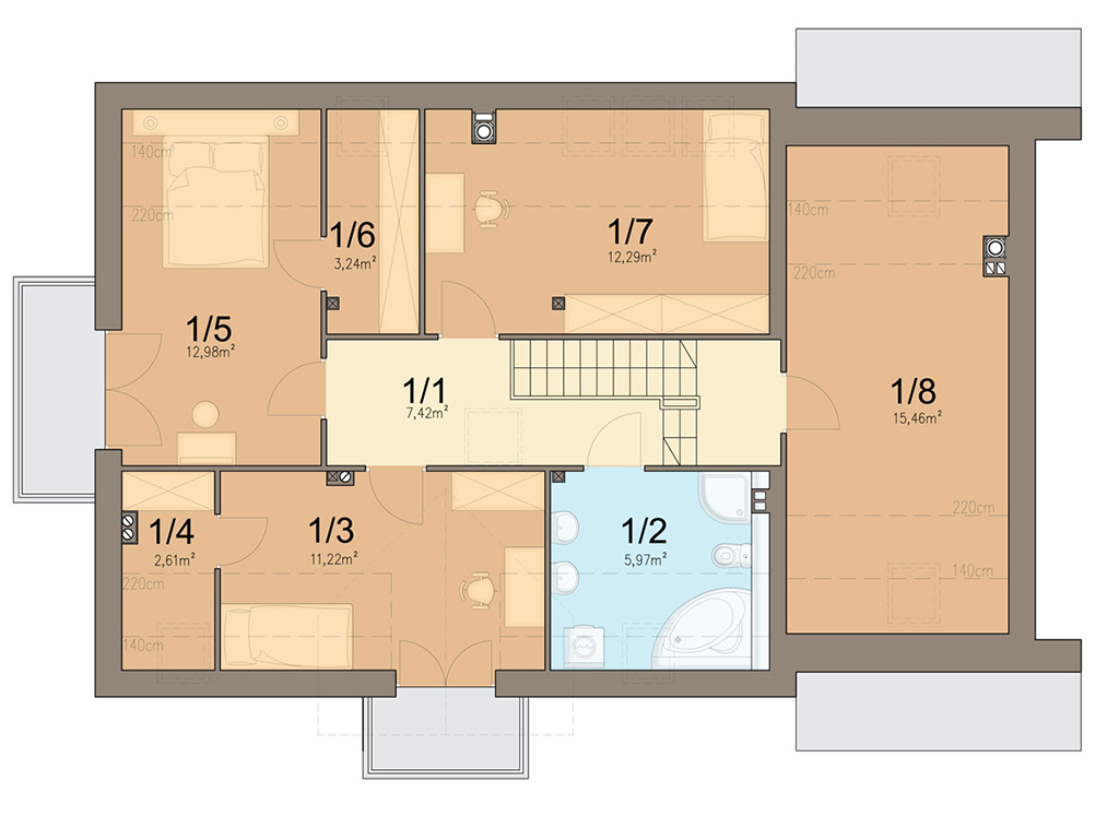 План мансарды