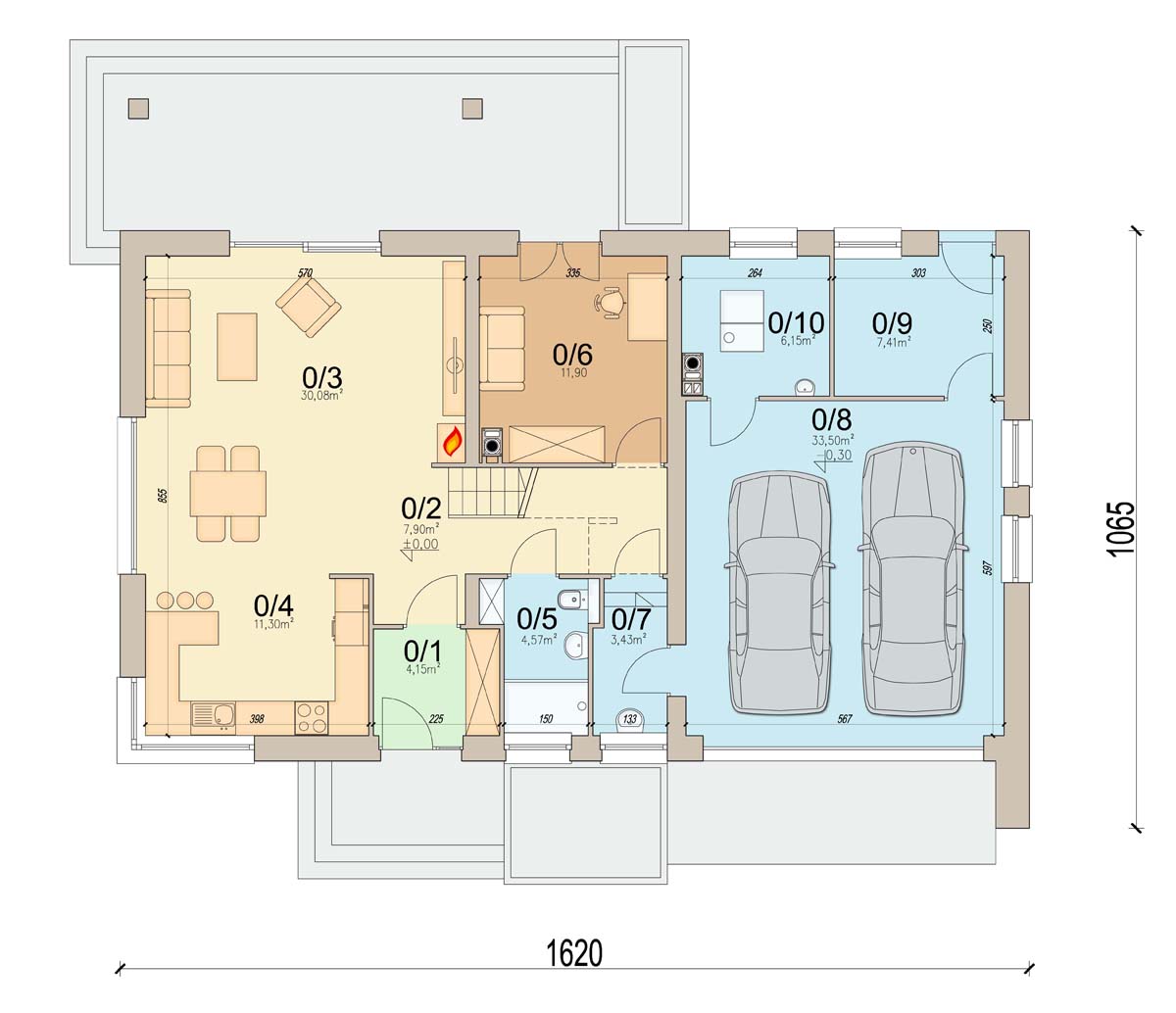 План первого этажа