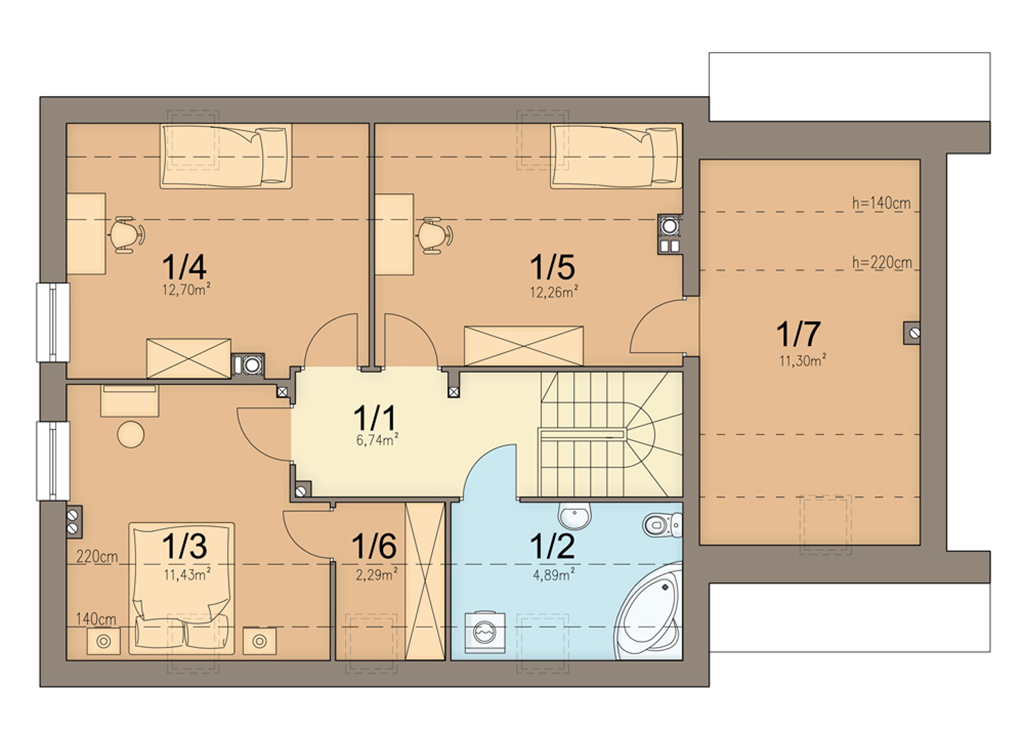 План мансарды