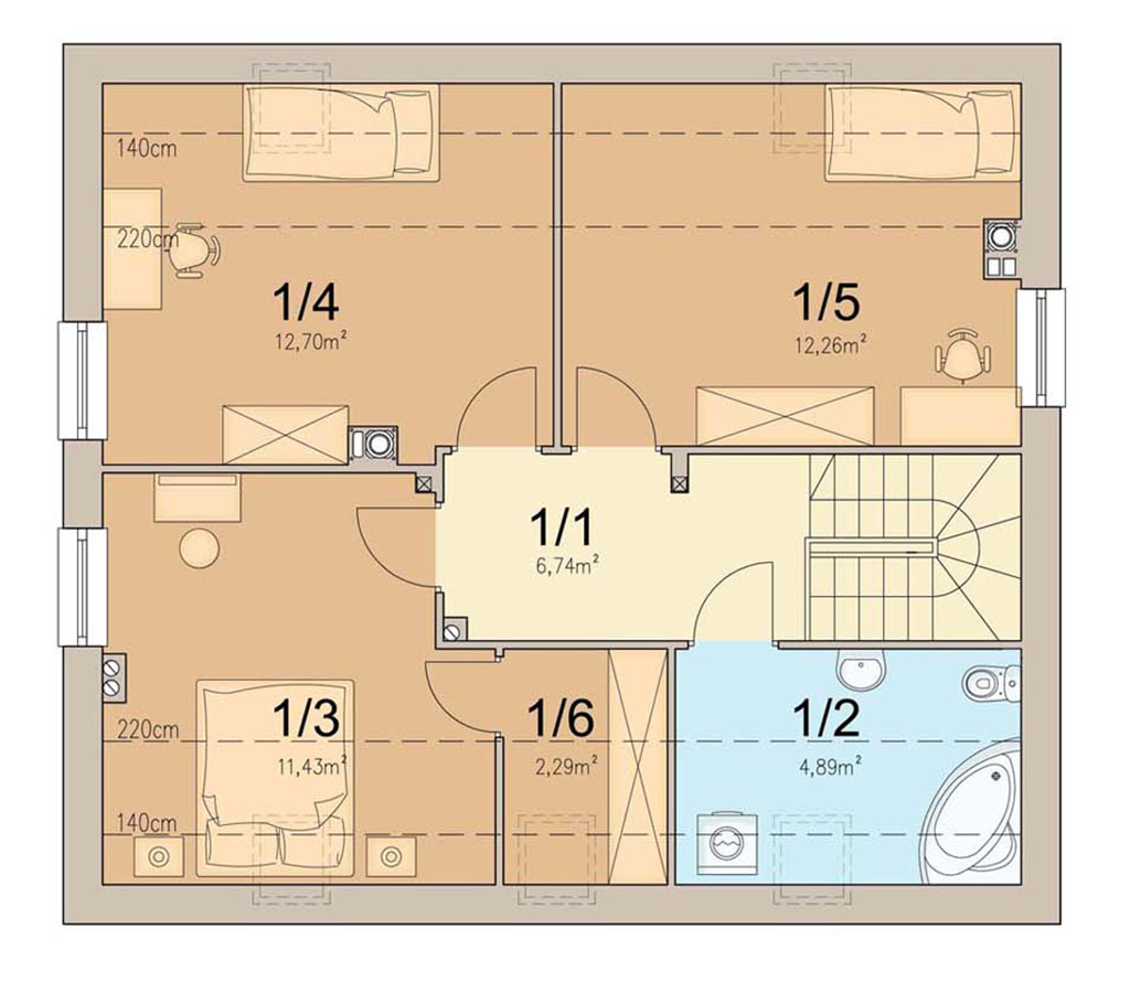 План мансарды