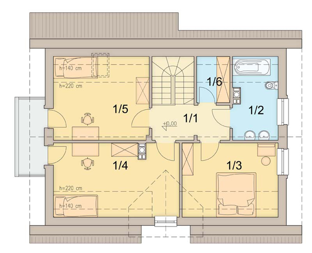 План мансарды