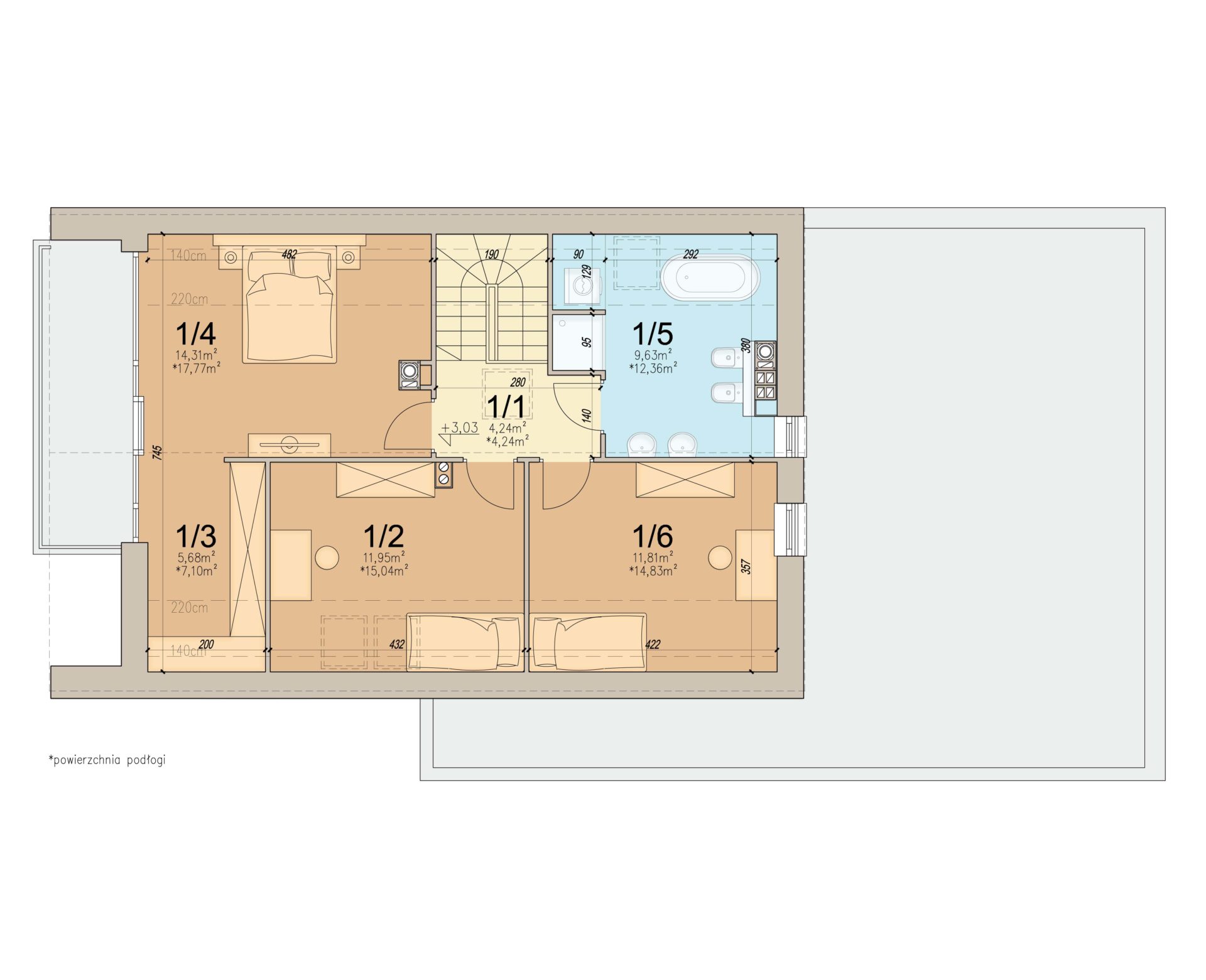 План мансарды