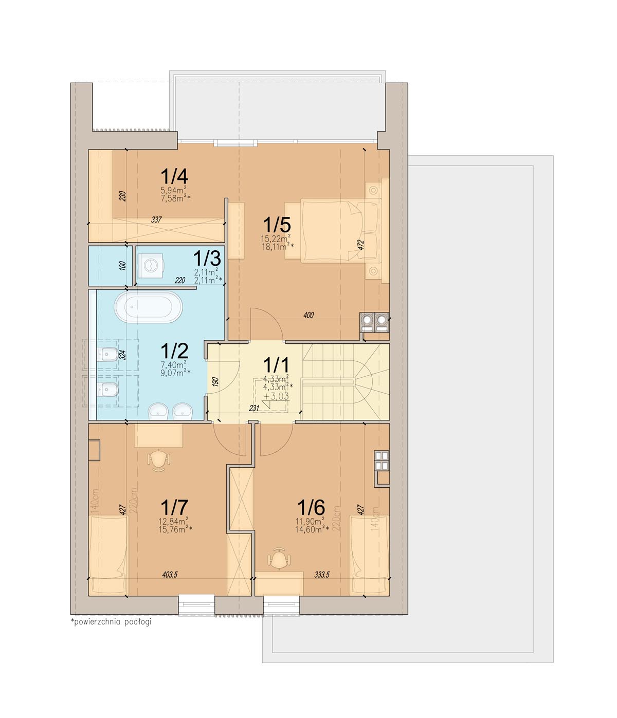 План мансарды