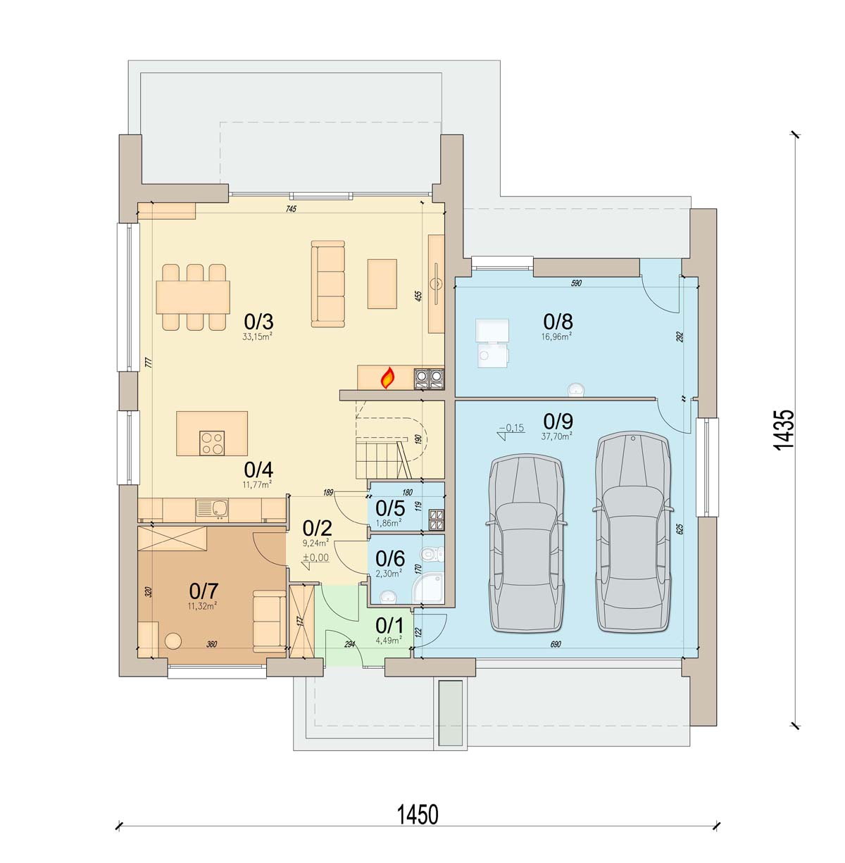 План первого этажа