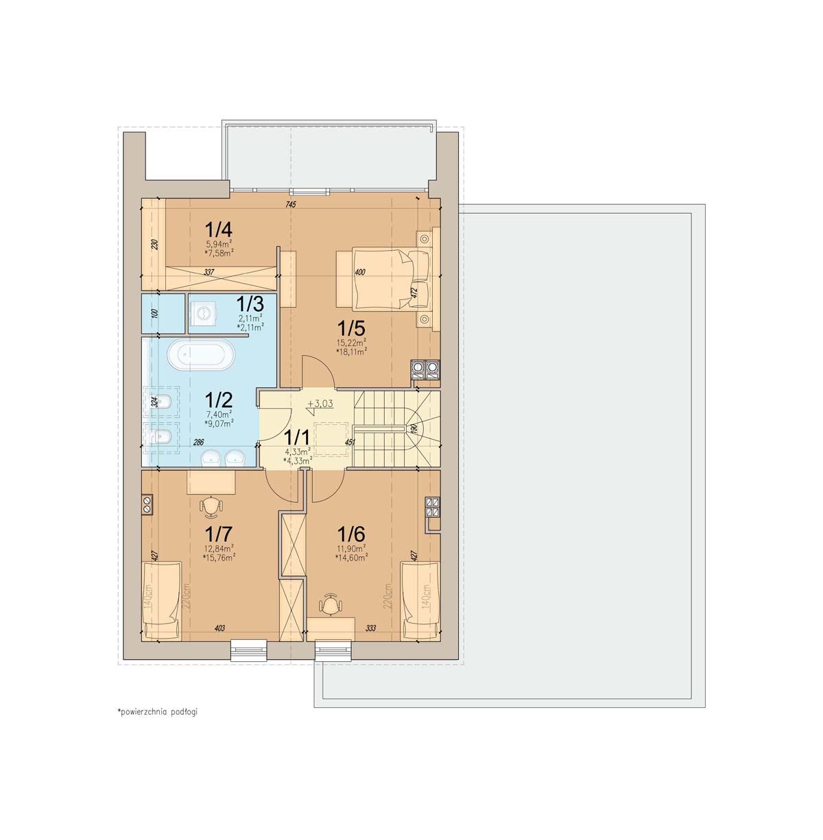 План мансарды